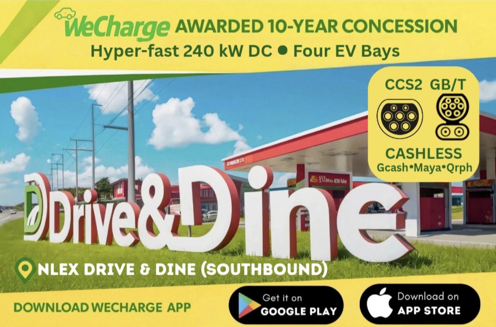 Uniqlo Open Parking charging station at The Infinity, Angeles, Pampanga