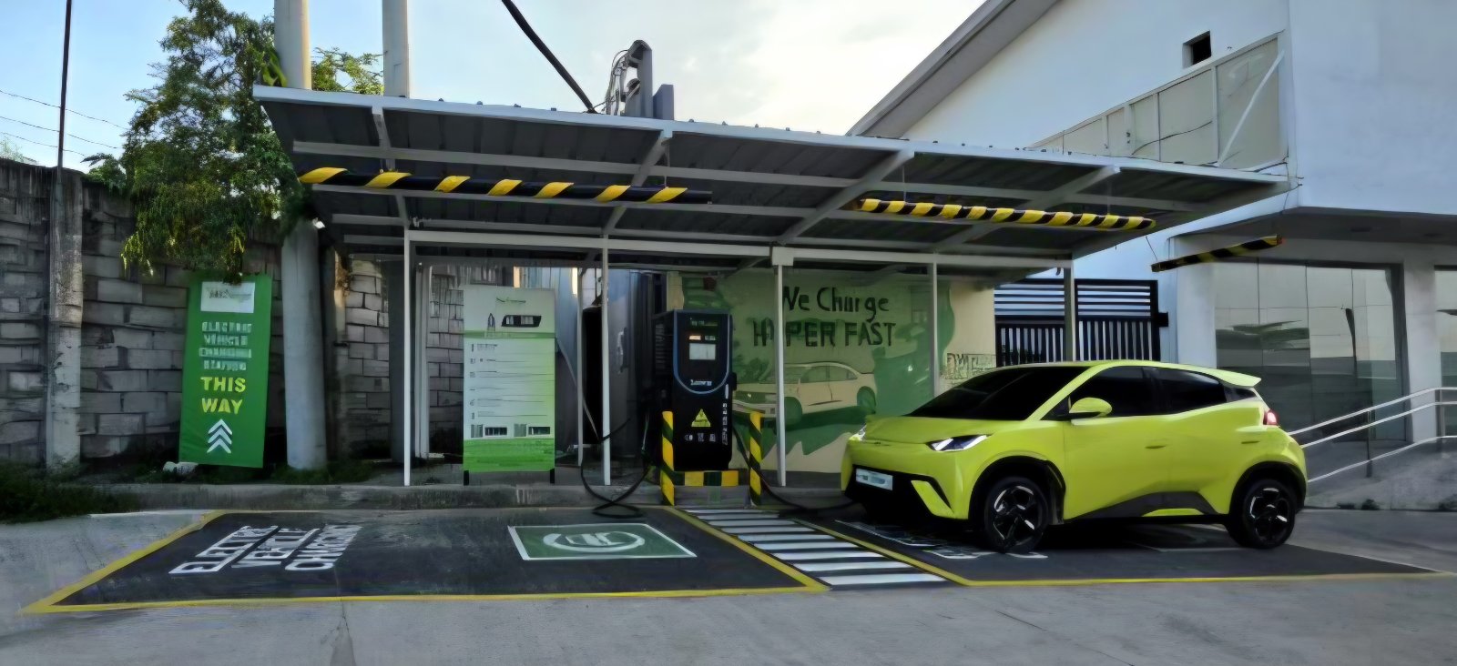 NLEX Drive and Dine charging station